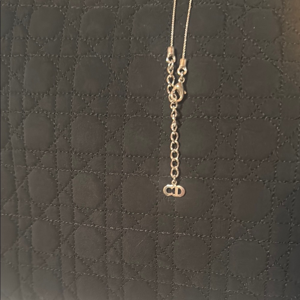 Dior Silver CD Pendant Necklace - Picture 2 of 5